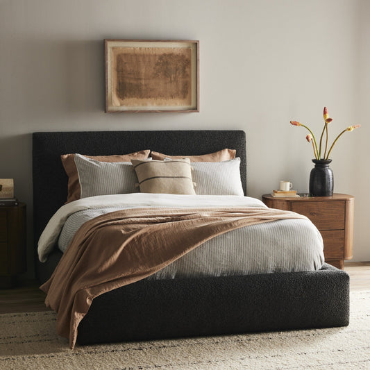 Four Hands Quincy Bed Lisbon Charcoal 