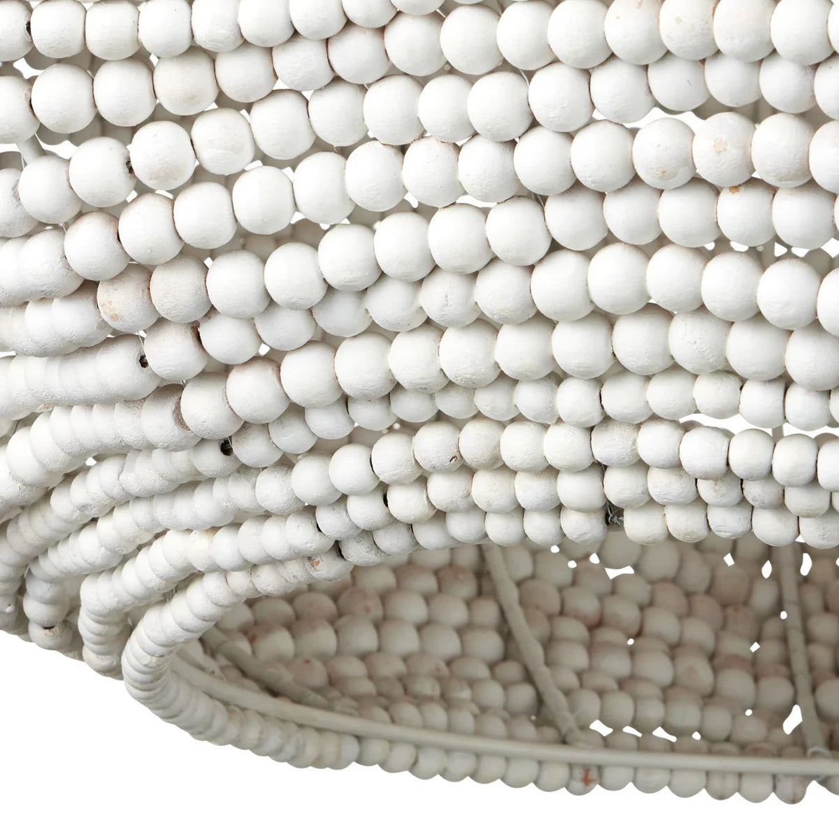 beaded chandelier details