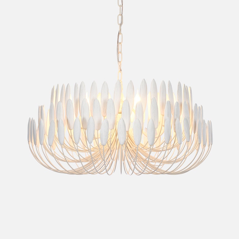 Milano Chandelier Brushed White