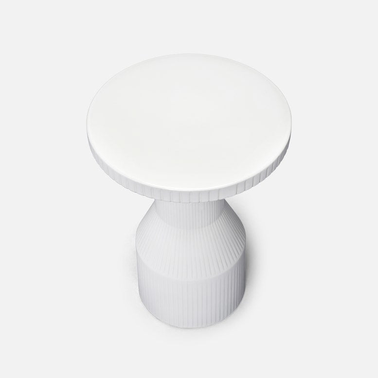 Mindy Drink Table Table Glossy White
