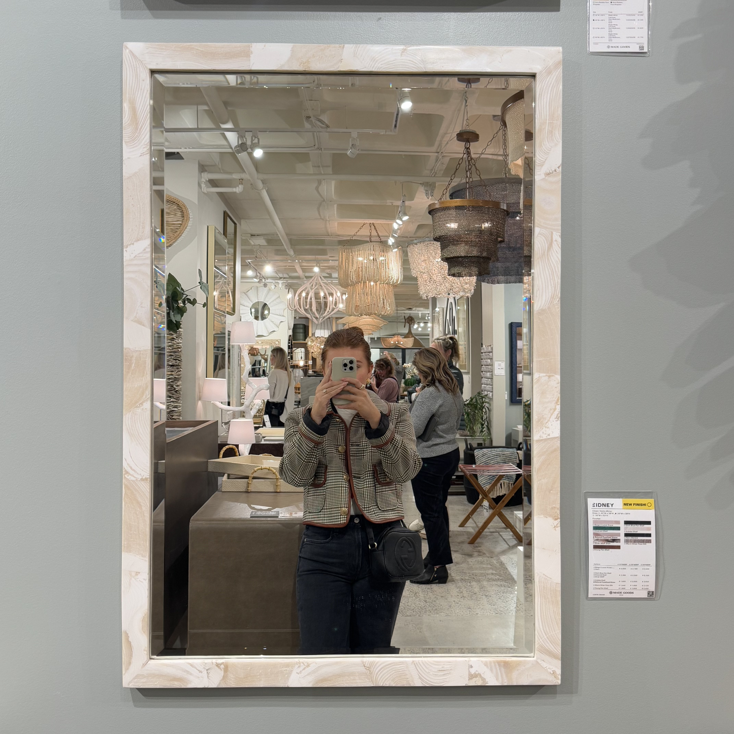 Sidney Rectangular Mirror Kabibe Shell - multiple options