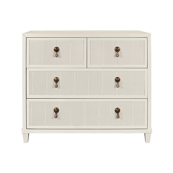 Pascal Four Drawer Chest Antique White