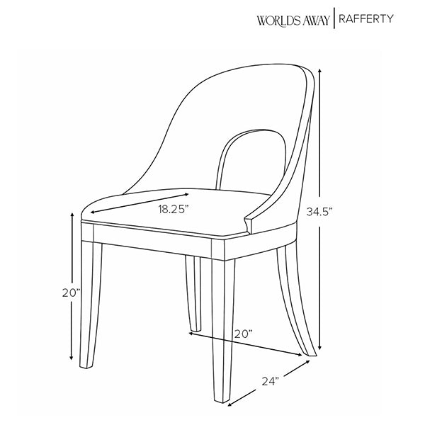 Rafferty Chair Burl Wood