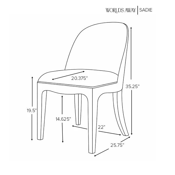 Sadie Chair White Linen