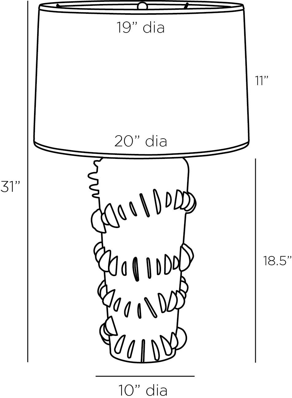 arteriors beatrix lamp diagram