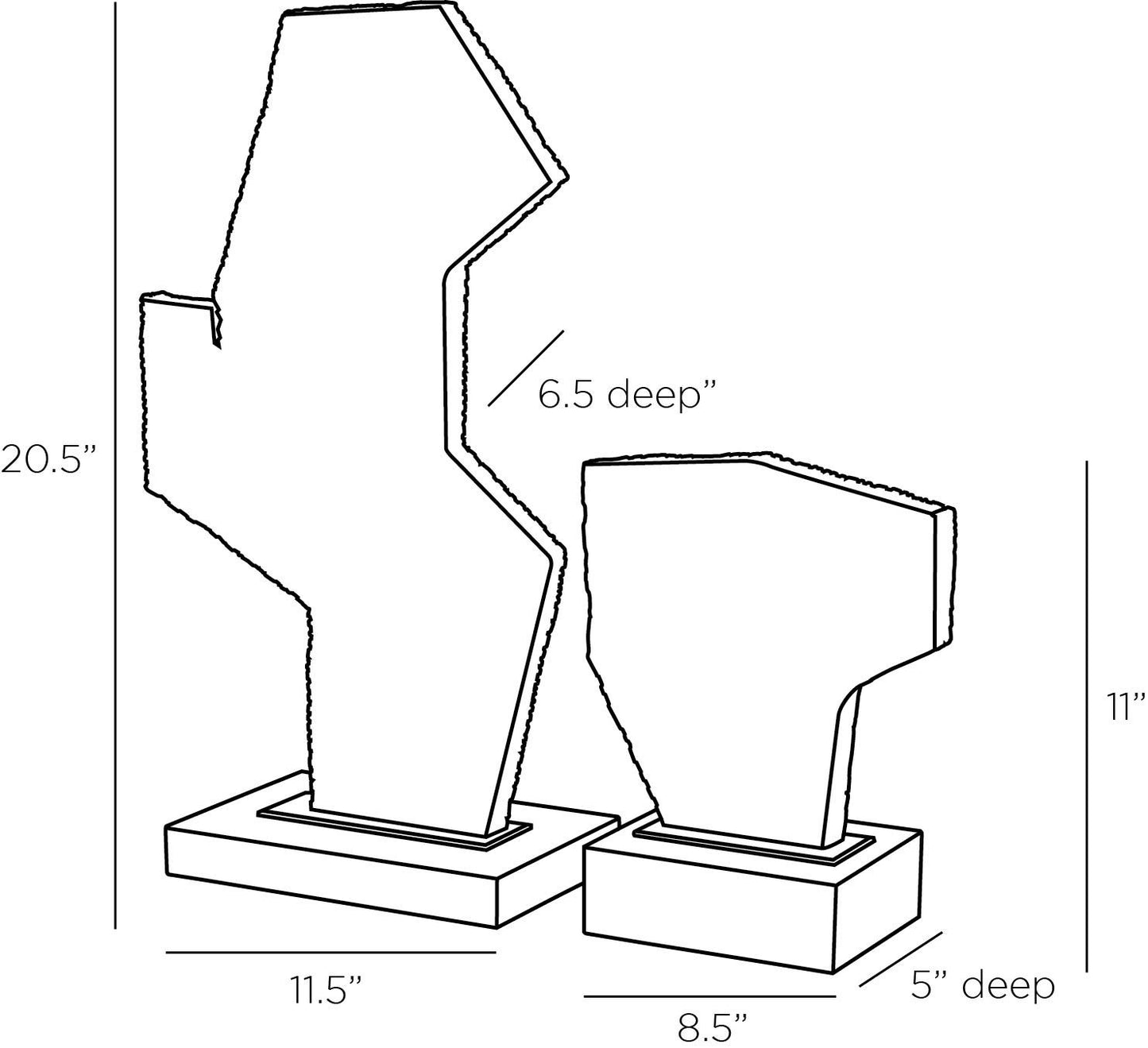 arteriors bianchi sculptures diagram