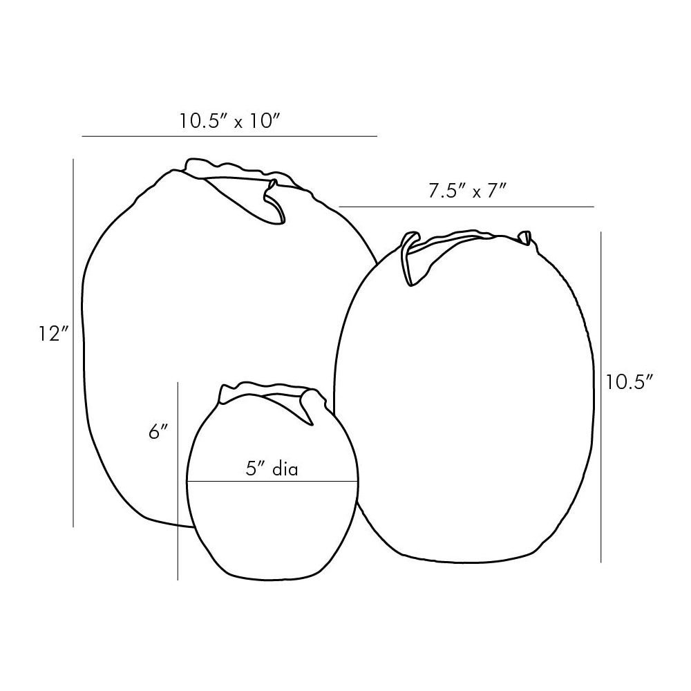 arteriors blume vase diagram
