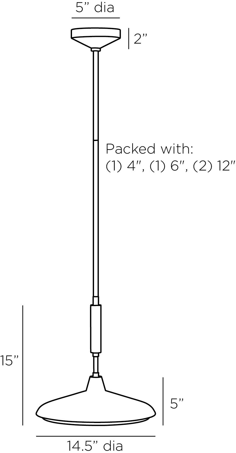arteriors bryson pendant diagram