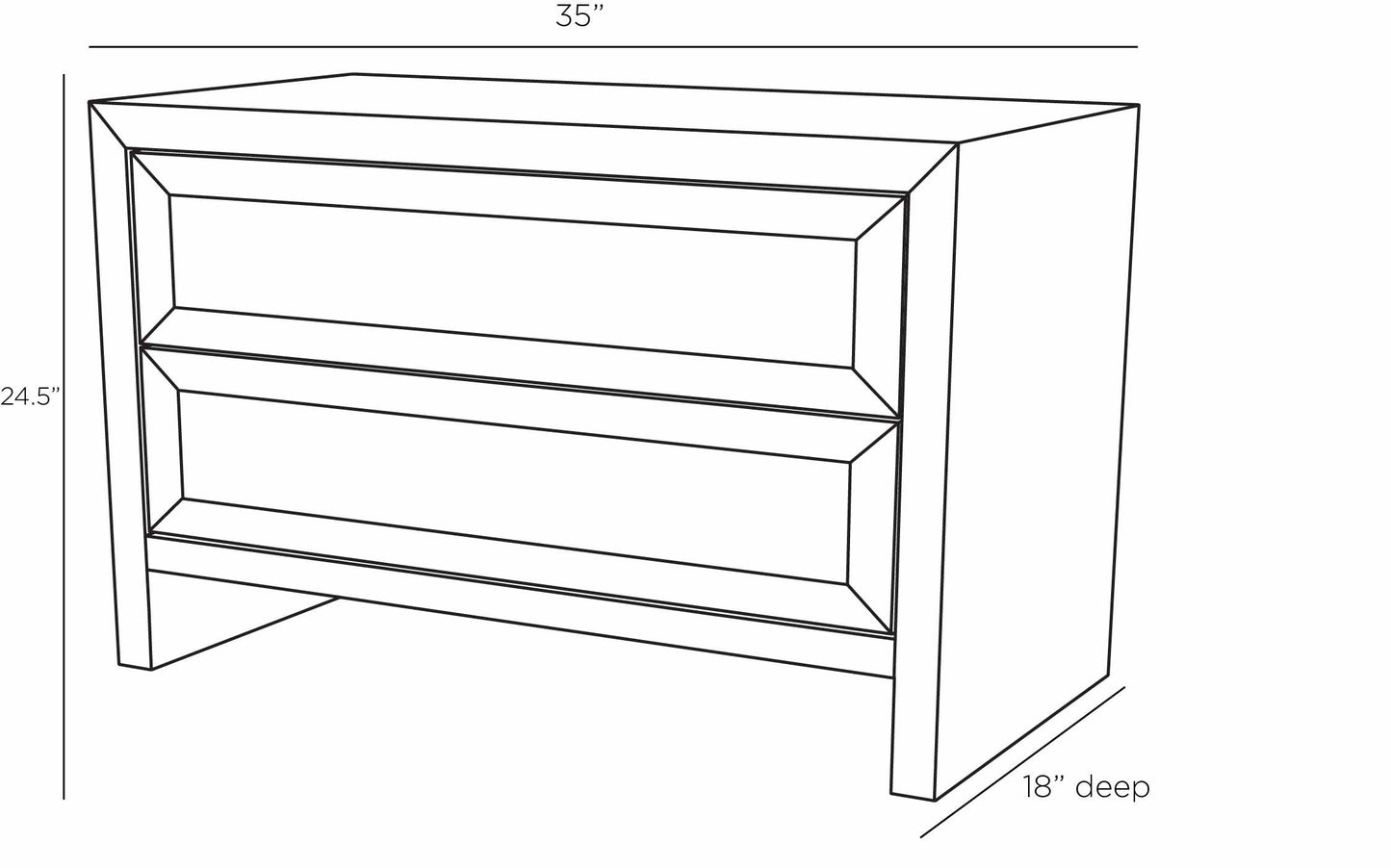 arteriors burnett side table diagram