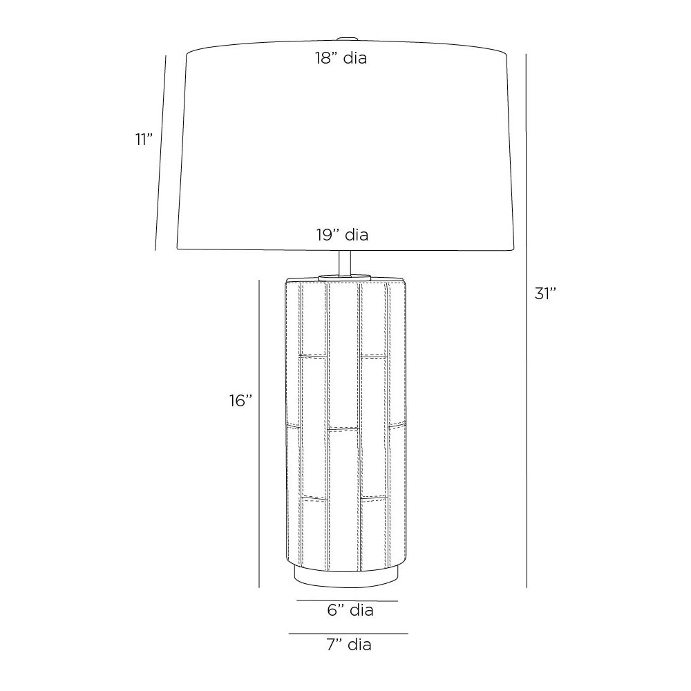 arteriors cartwright lamp diagram