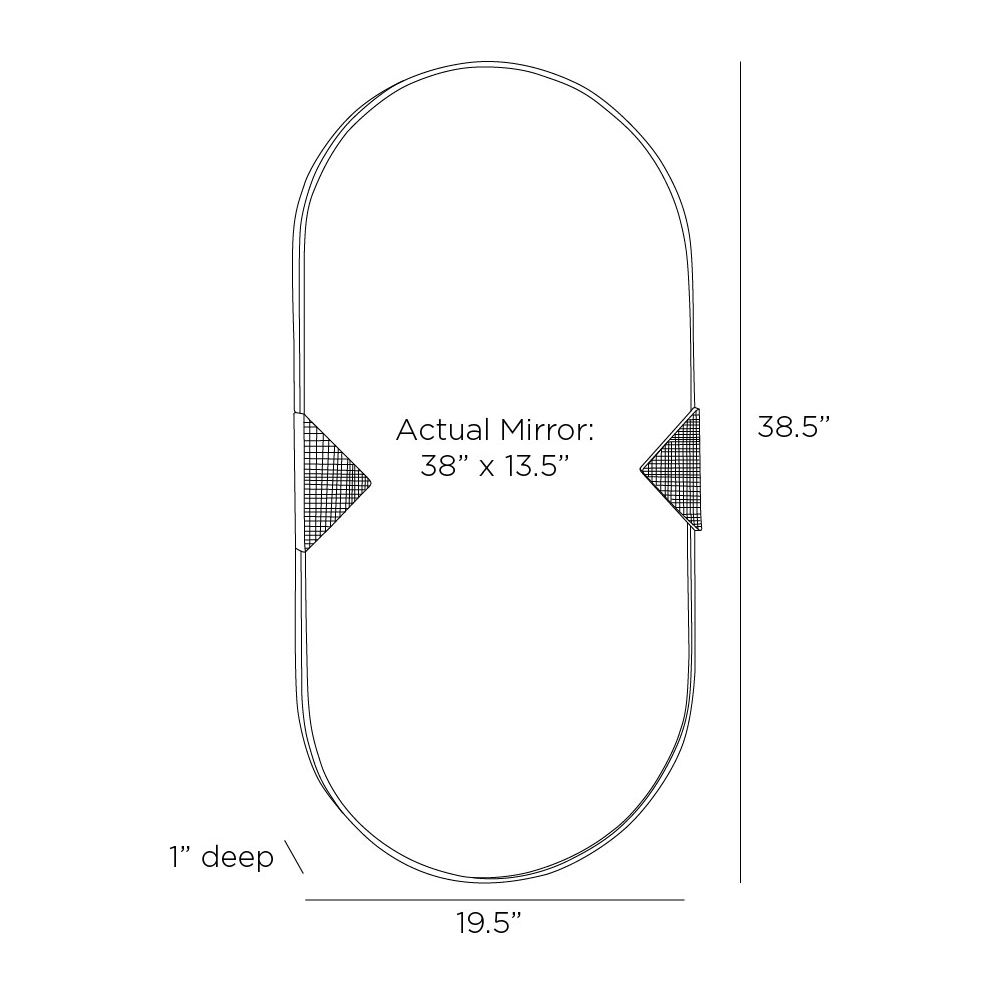 Cillian Mirror Antique Brass