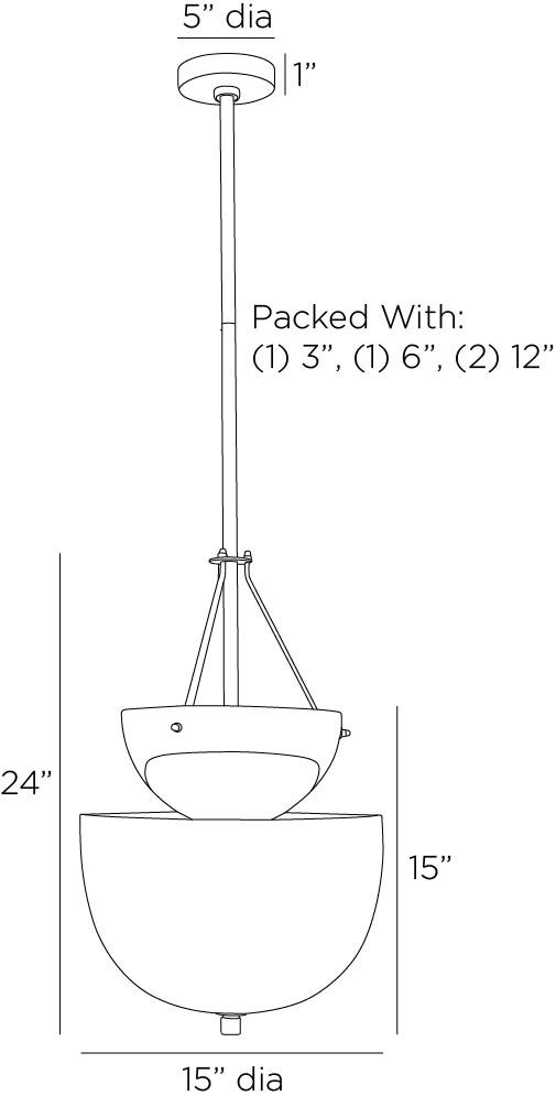 arteriors colleen chandelier diagram