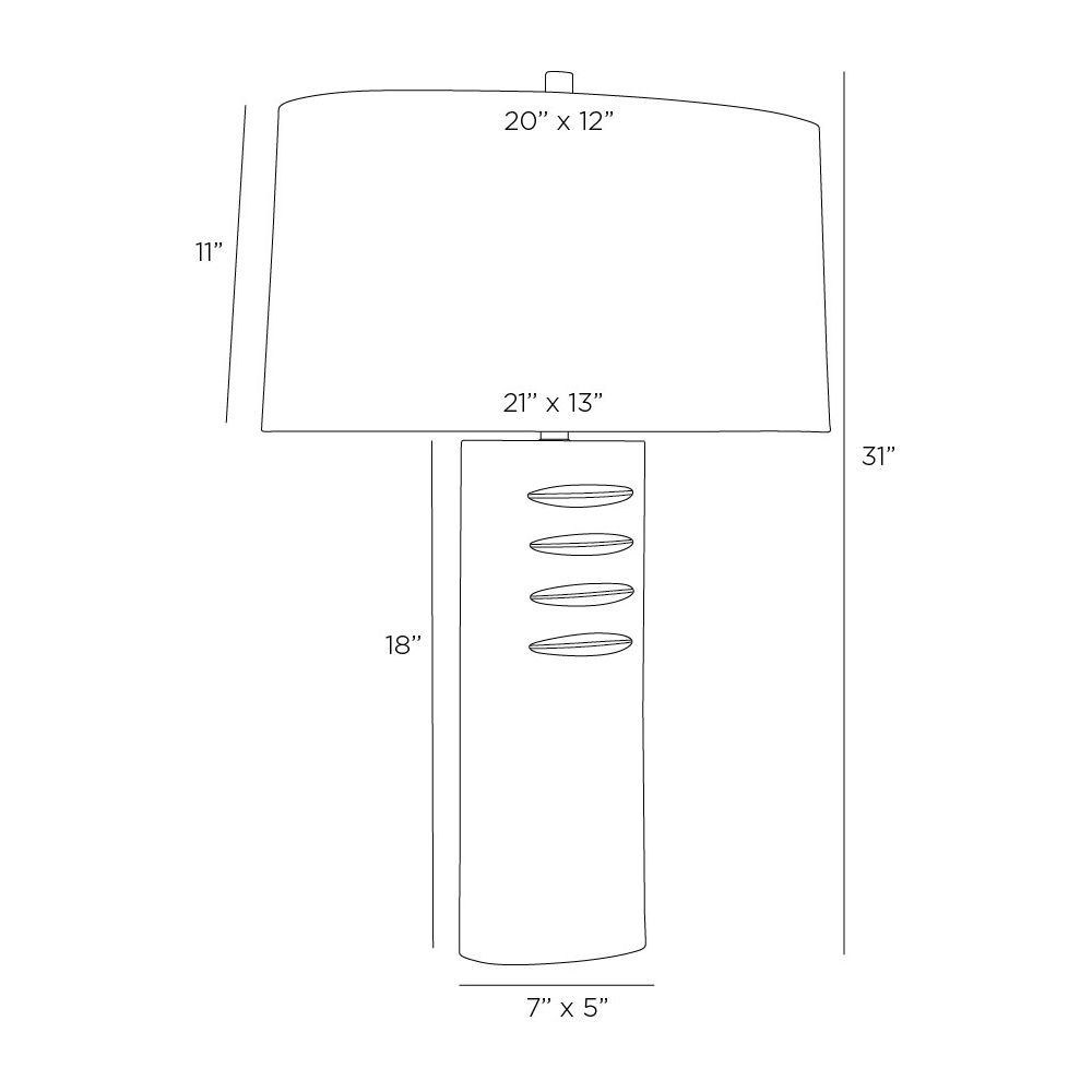 arteriors darth lamp diagram