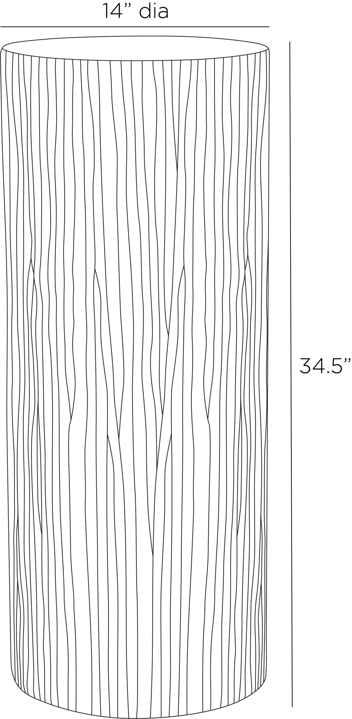 arteriors davos outdoor pedestal diagram