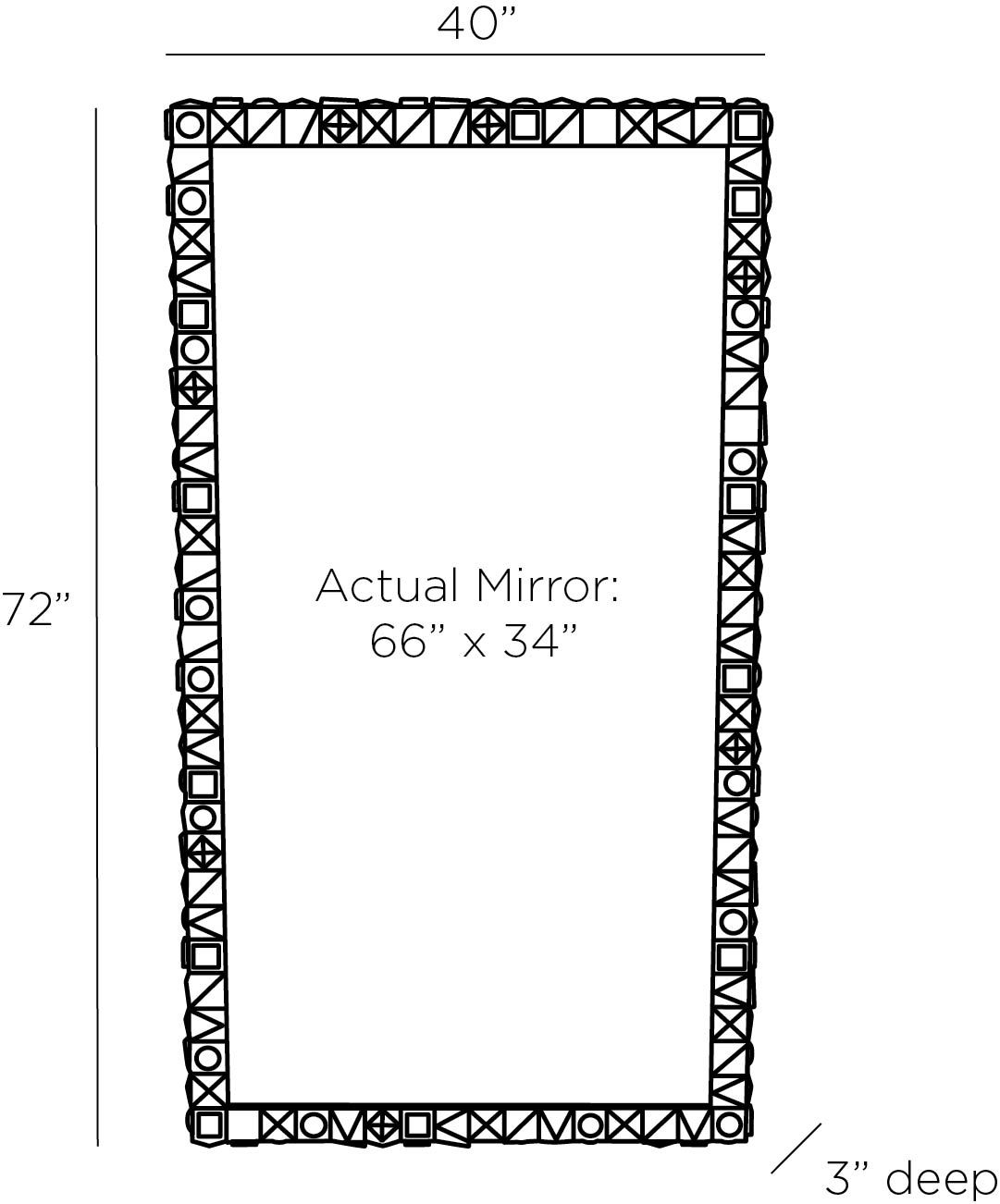 arteriors empire floor mirror diagram