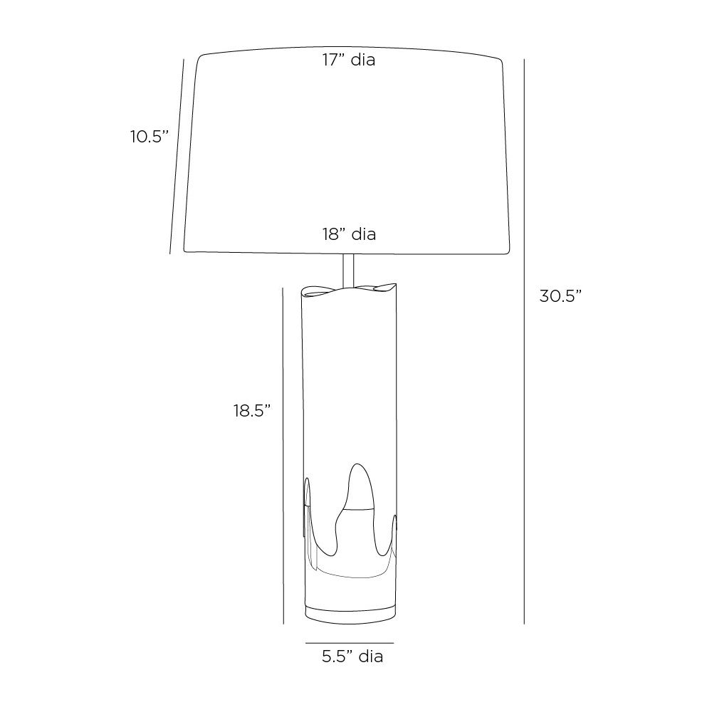 arteriors equinox lamp diagram