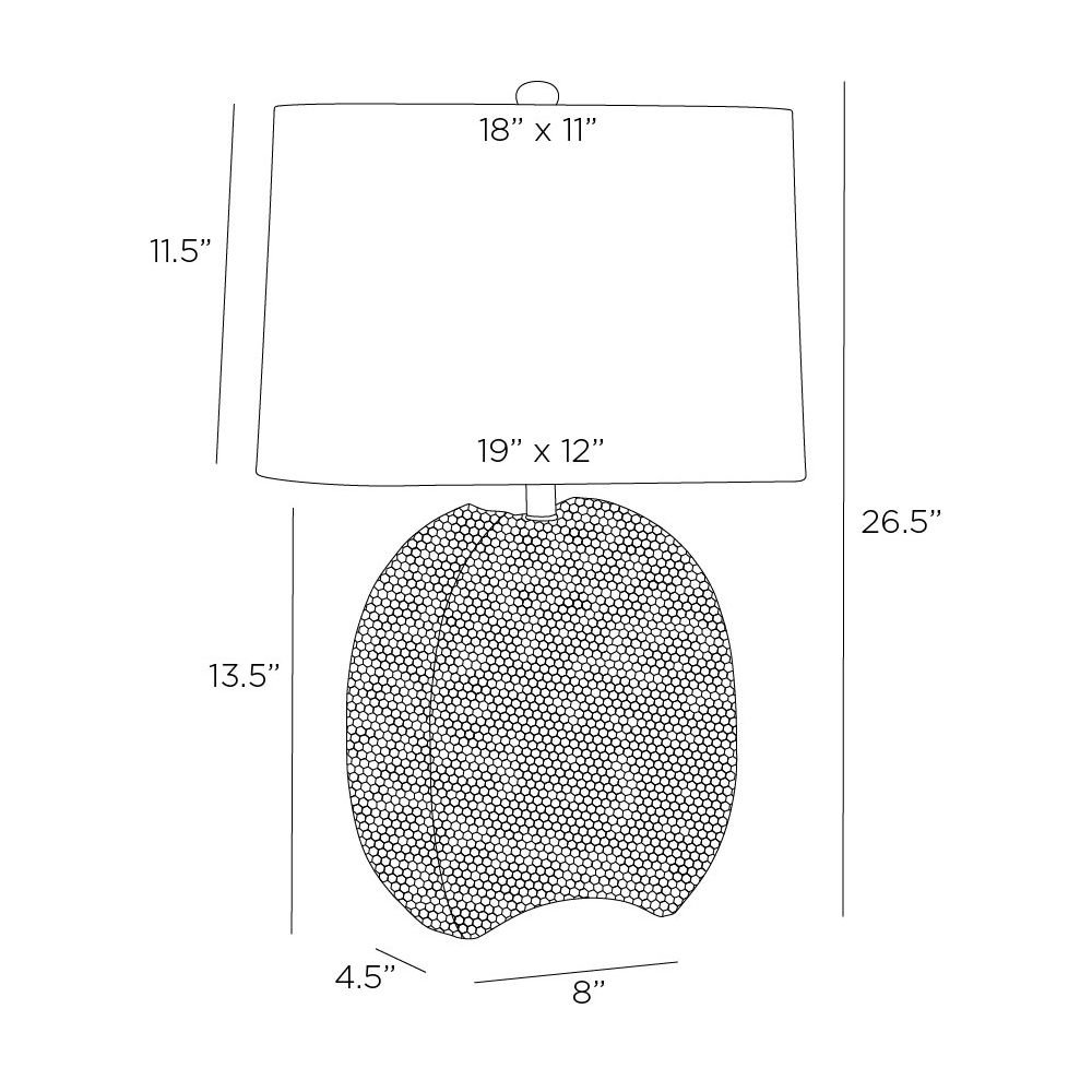 arteriors fairbanks table lamp diagram