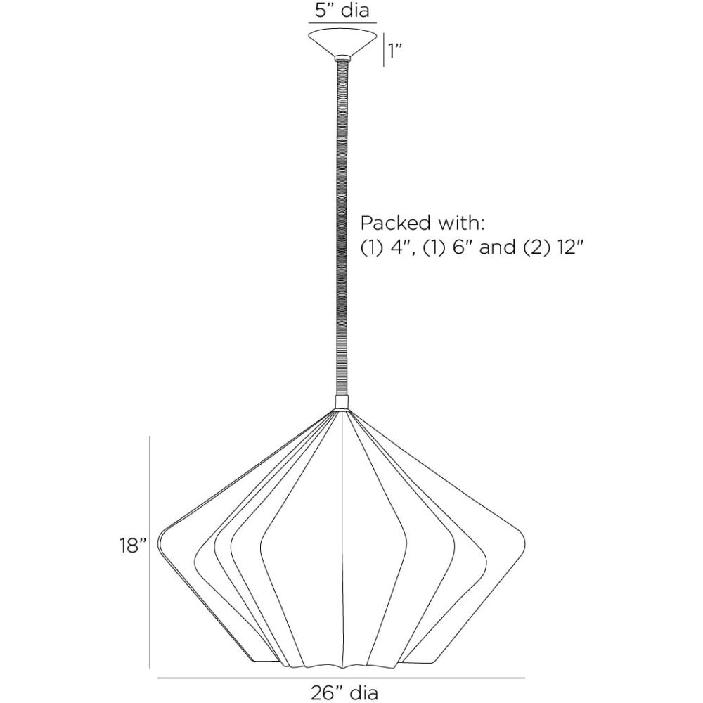 arteriors fazekas pendant diagram