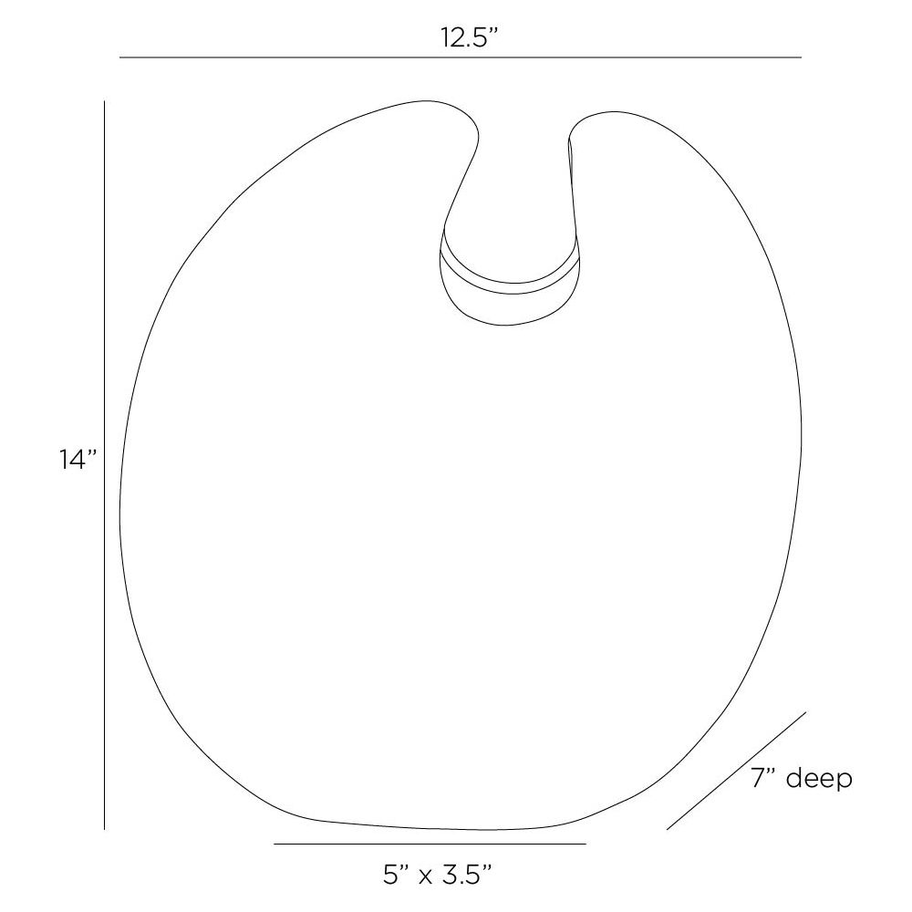 arteriors genovia vase diagram