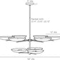 arteriors griffith two tiered chandelier diagram