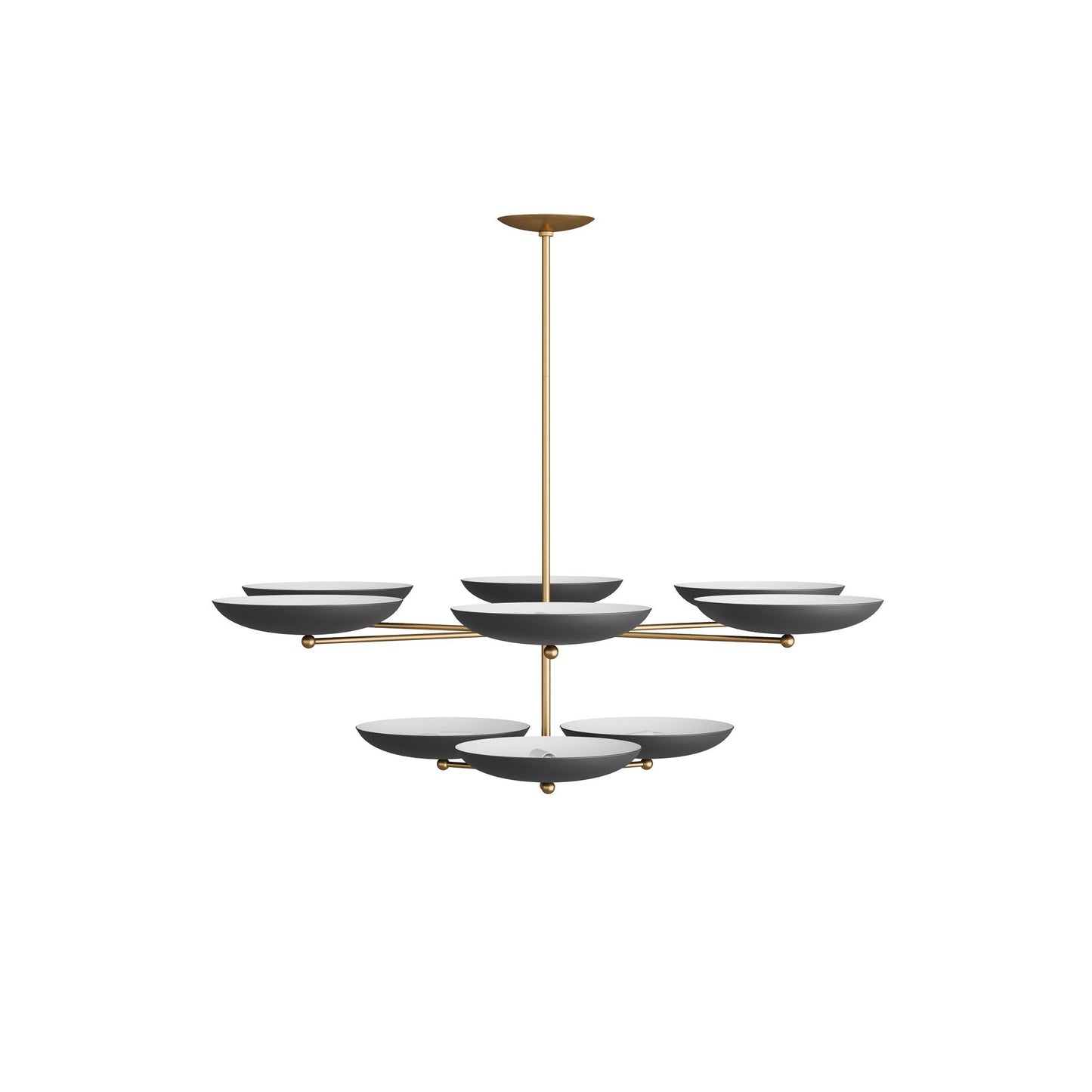 arteriors griffith two tiered chandelier front