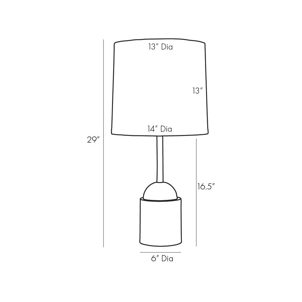 arteriors grove lamp diagram