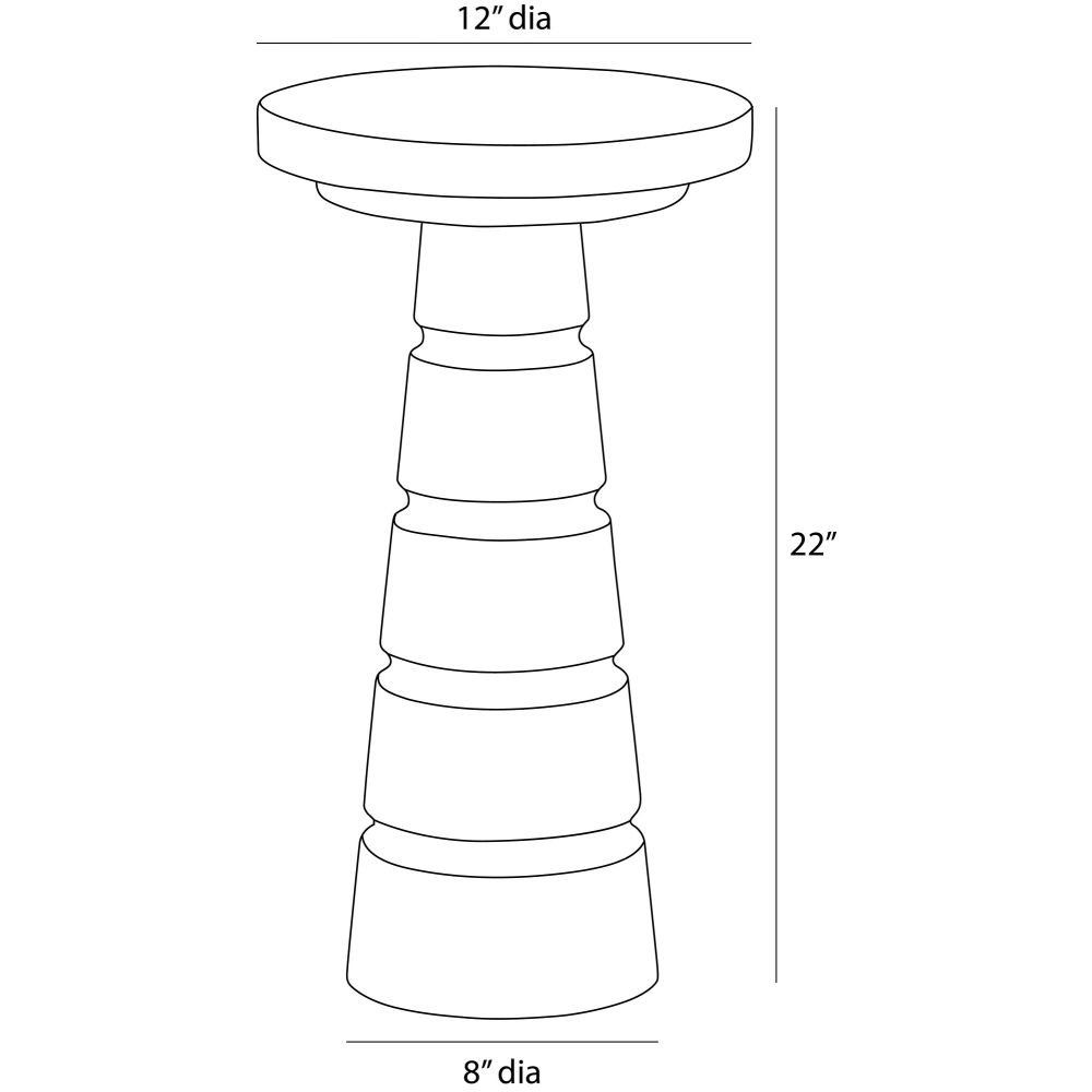 arteriors imani drink table diagram
