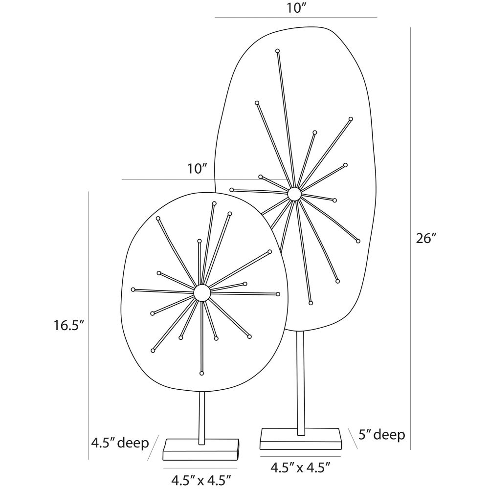 arteriors jura sculpture diagram