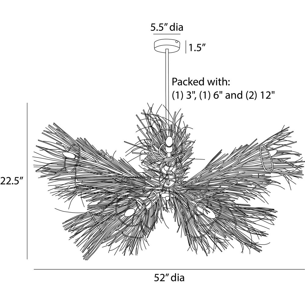 Illustration of a brush with dimensions labeled on a white background