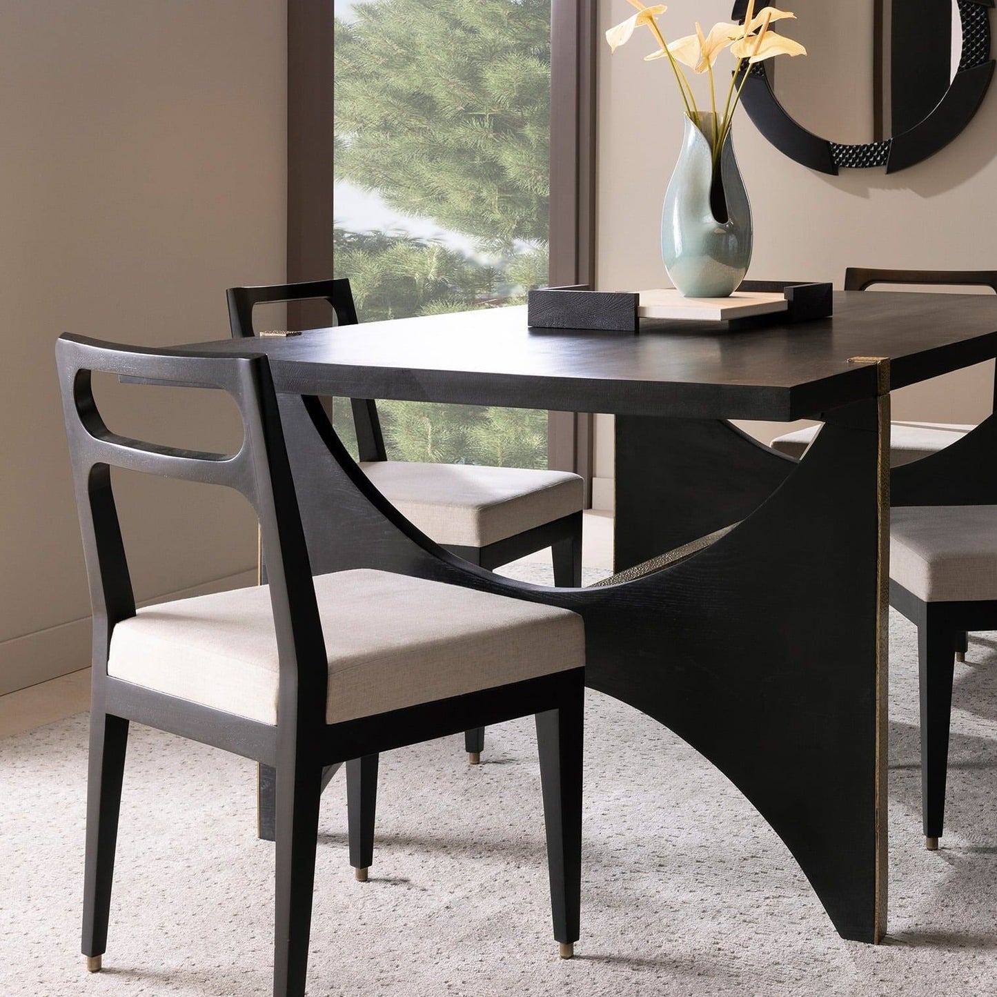 arteriors thaden dining chair styled