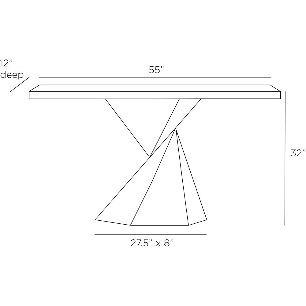 arteriors valder console diagram