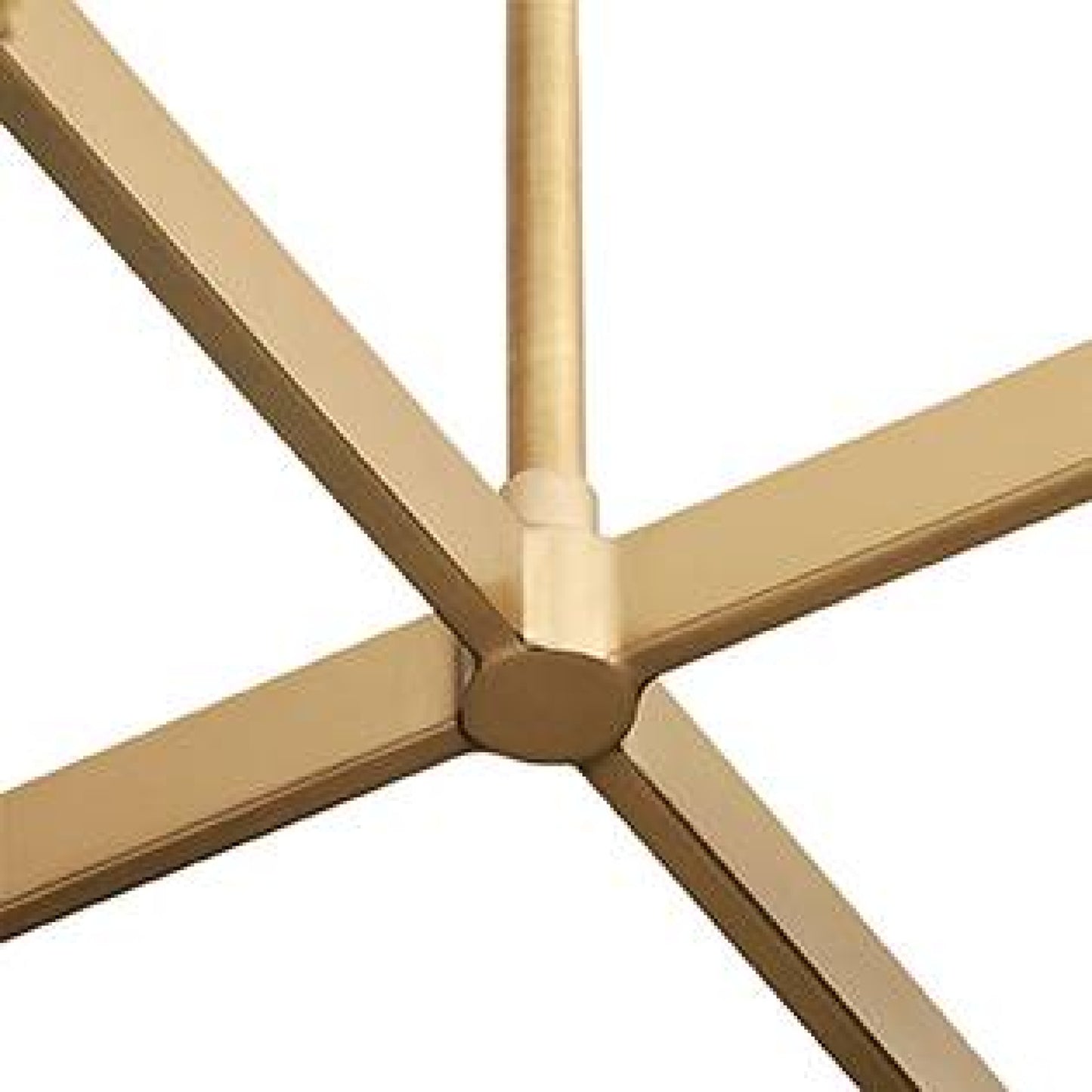 Close-up of a beige ceiling fan blade on a white background