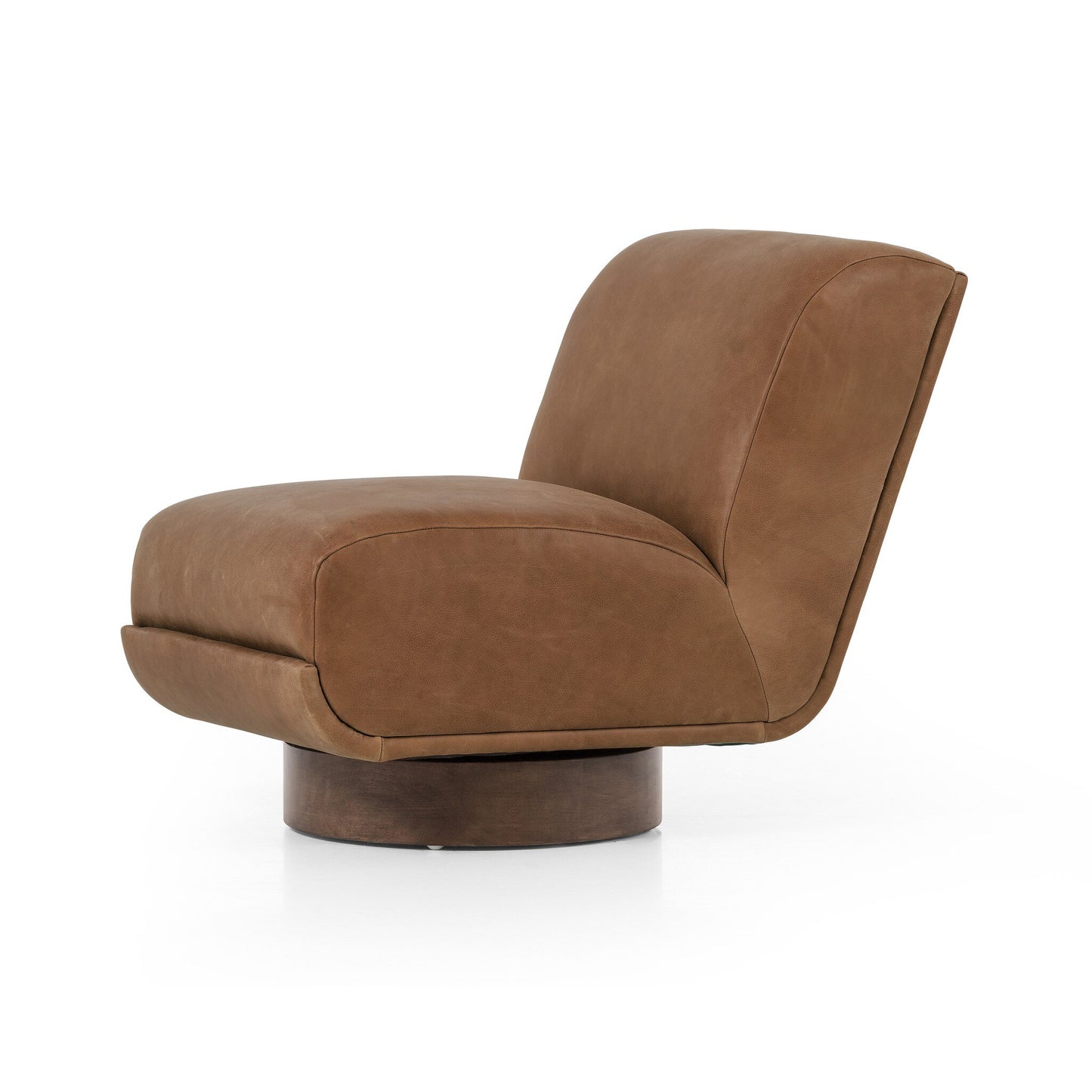 four hands bronwyn chair leather angle