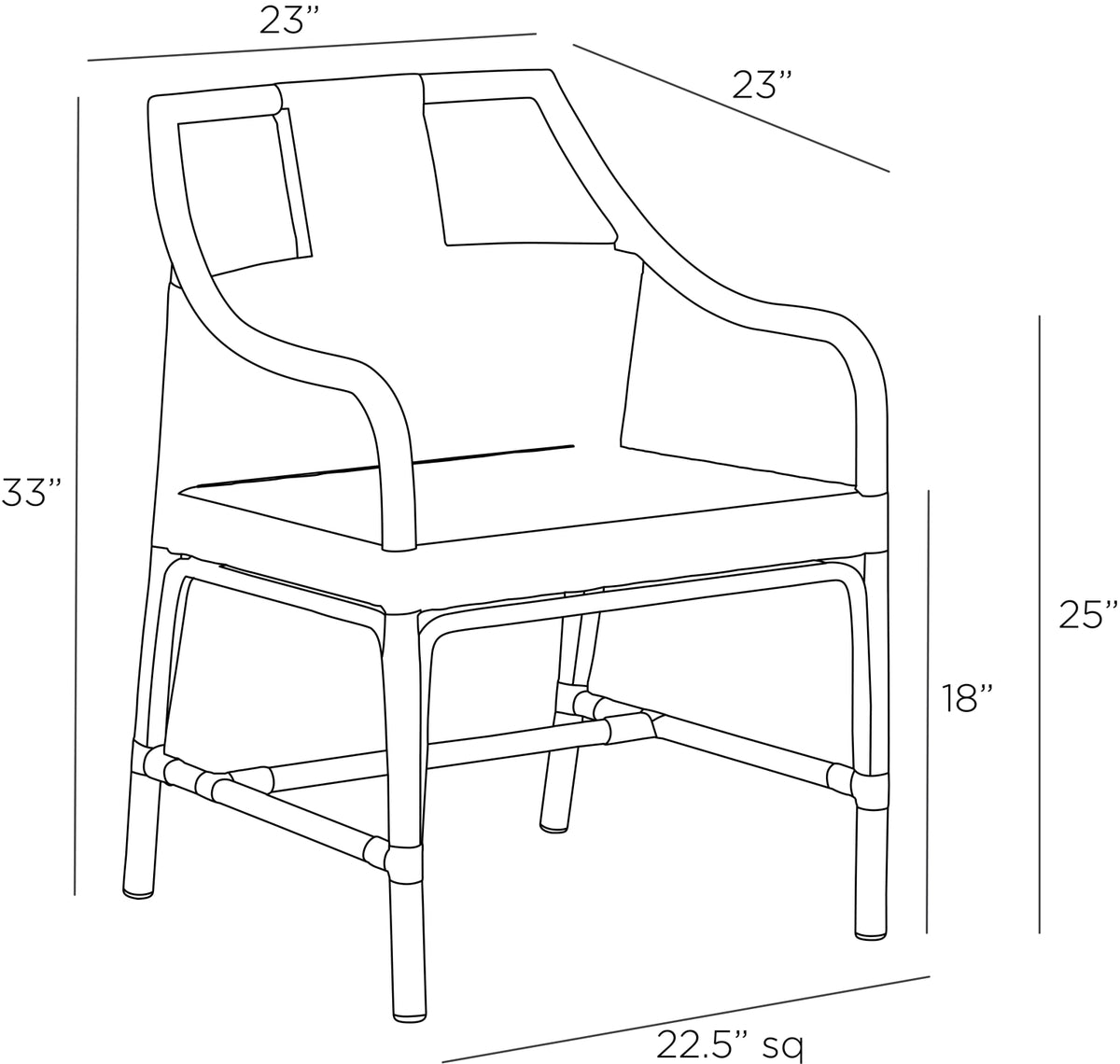 Newton Dining Chair Rattan