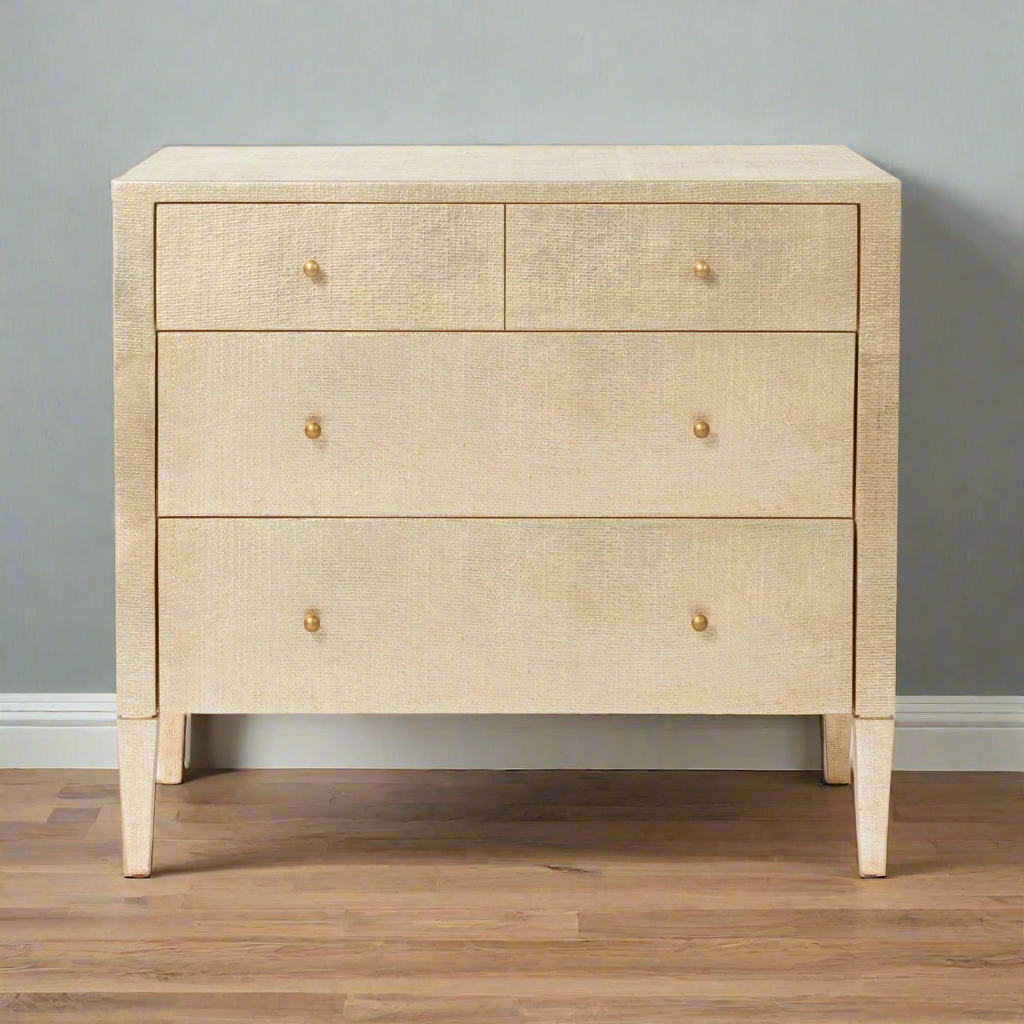 Conrad 36" Dresser Champagne Faux Raffia