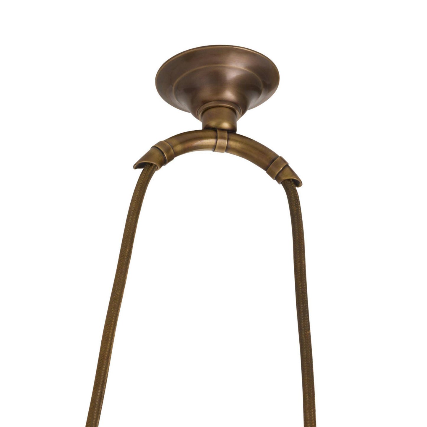 Egg Drop Pendant Antique Brass