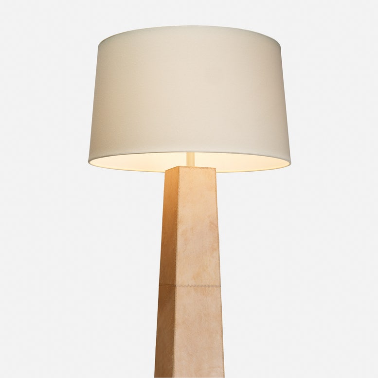 made goods alumet floor lamp beige illuminatd