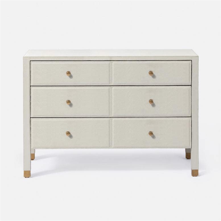 Made Goods Conner Dresser Light Gray Leather CLAYTON GRAY HOME Made Goods Conner Dresser Light Gray Leather CLAYTON GRAY HOME