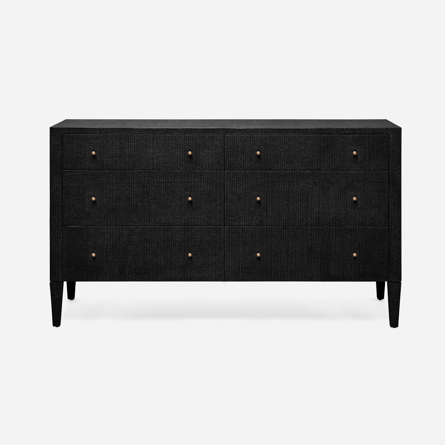 Made Goods Conrad 60 Dresser Black Faux Raffia CLAYTON GRAY HOME Made Goods Conrad 60 Dresser Black Faux Raffia CLAYTON GRAY HOME