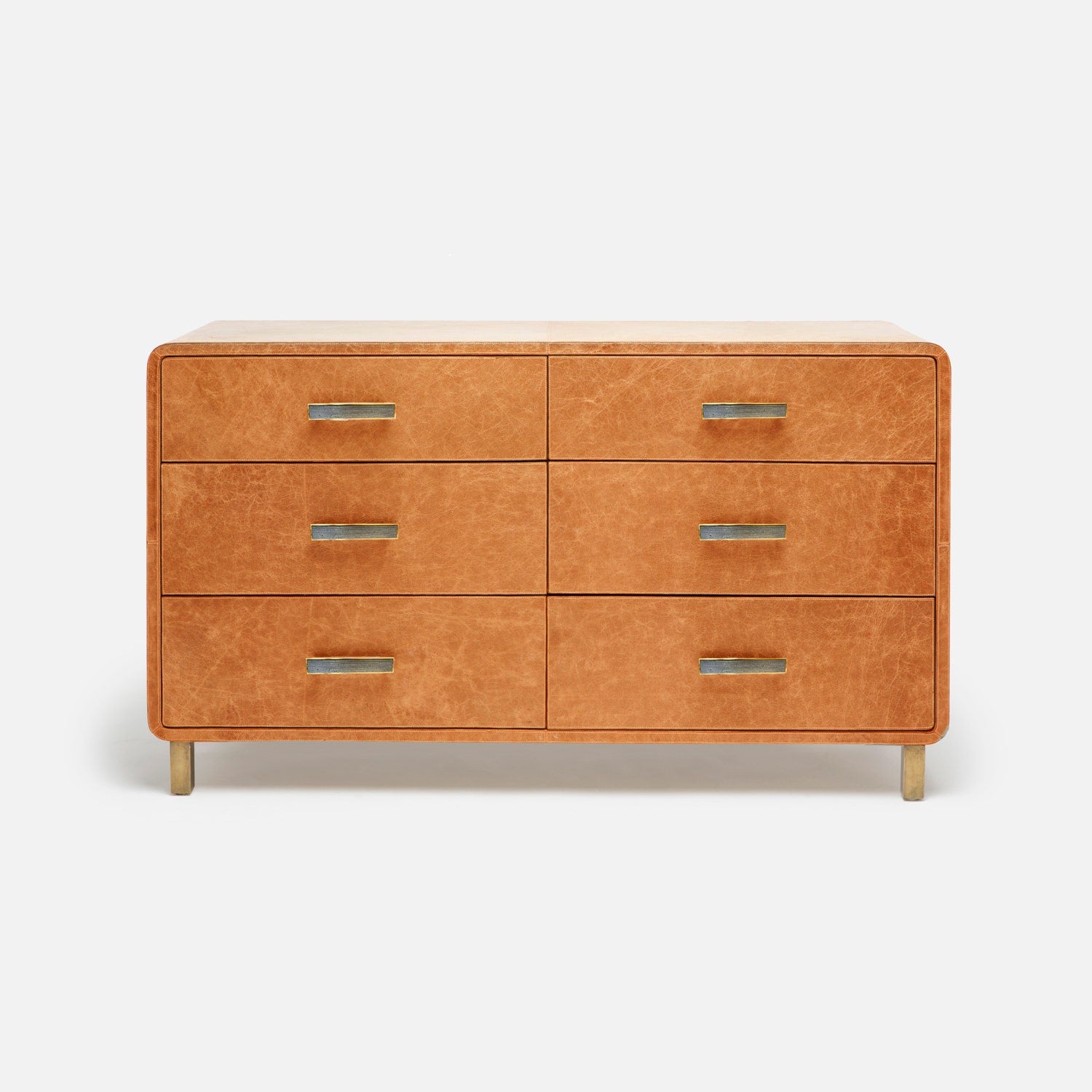 Dante 60" Dresser Aged Camel Leather Dante 60" Dresser Aged Camel Leather