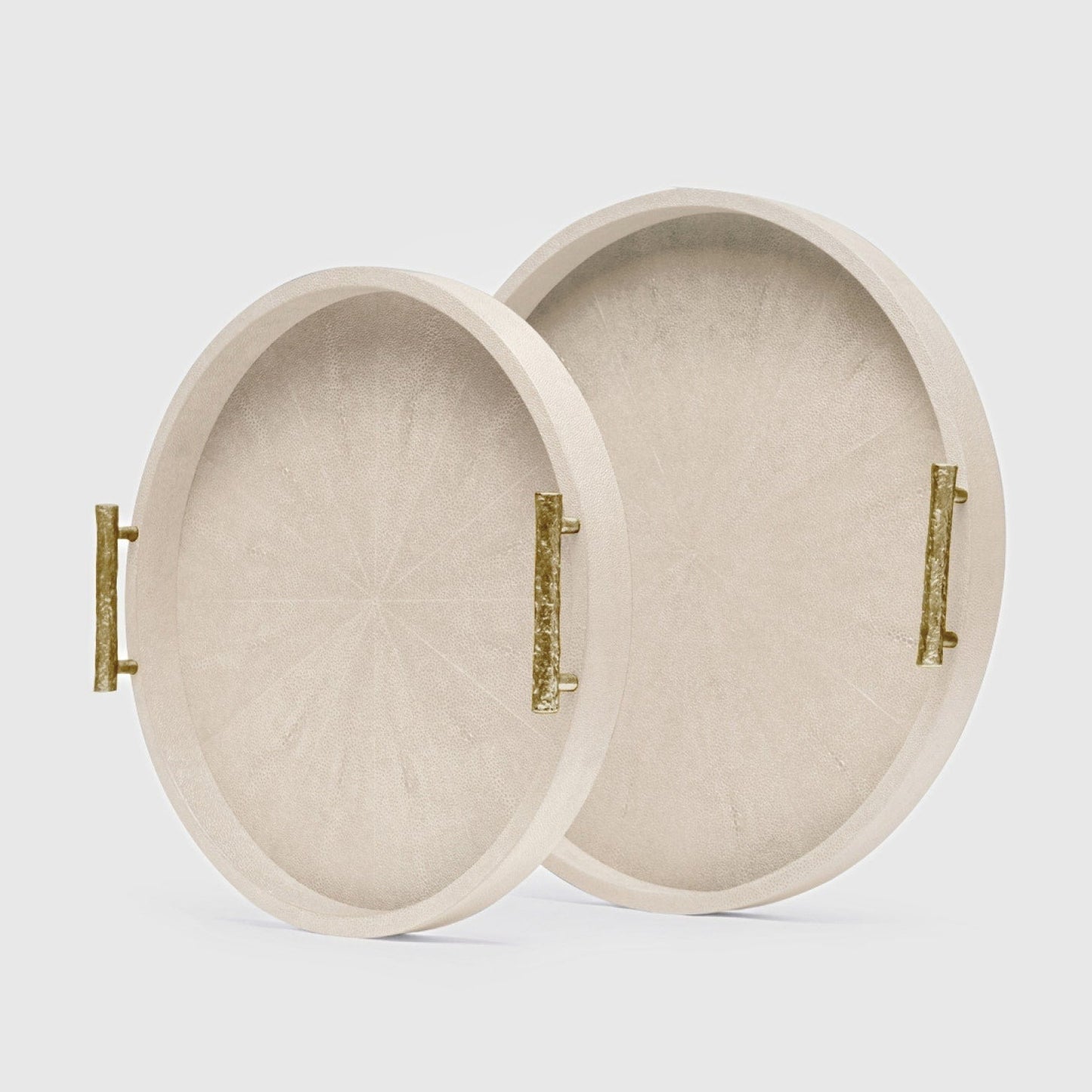 made goods doris tray set ivory