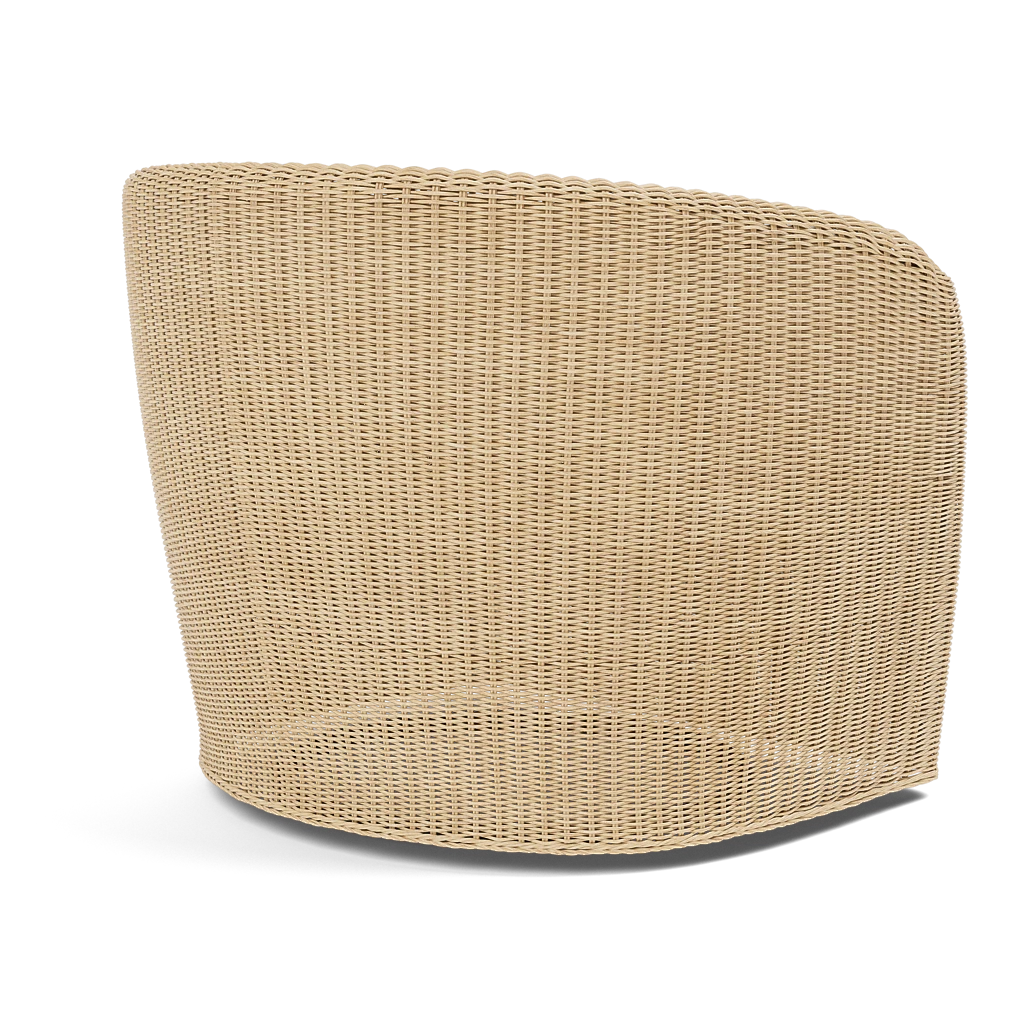 Dunley Swivel Lounge Chair Light Wicker