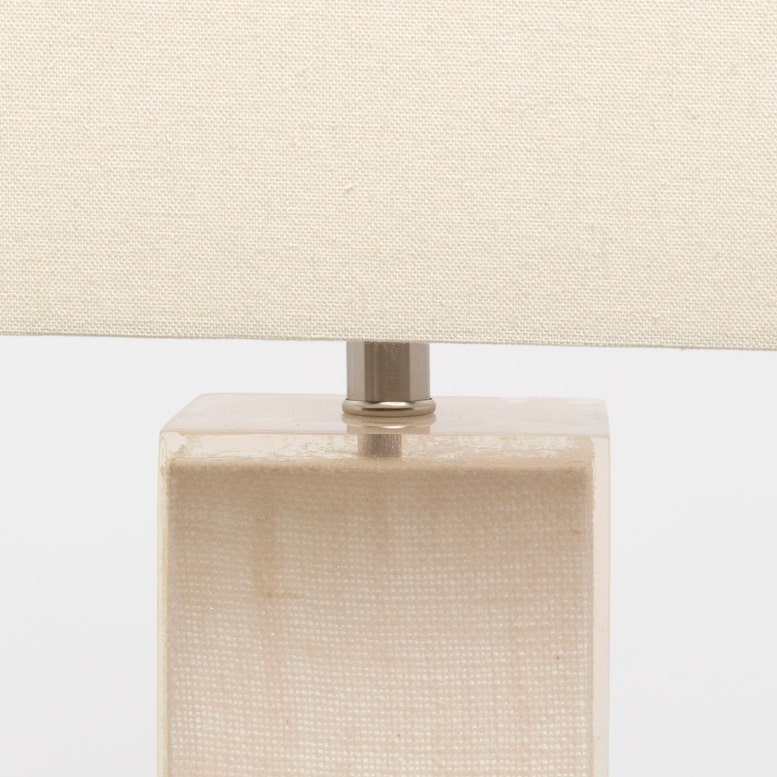made goods fabre floor lamp detail