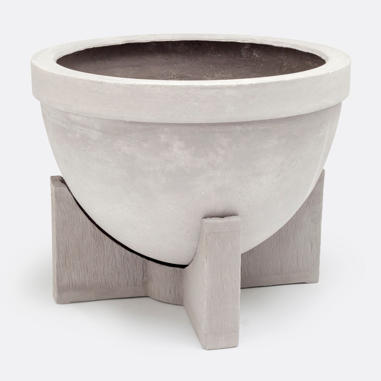 grey stone plant pot Flavia Planter Light Gray Stone