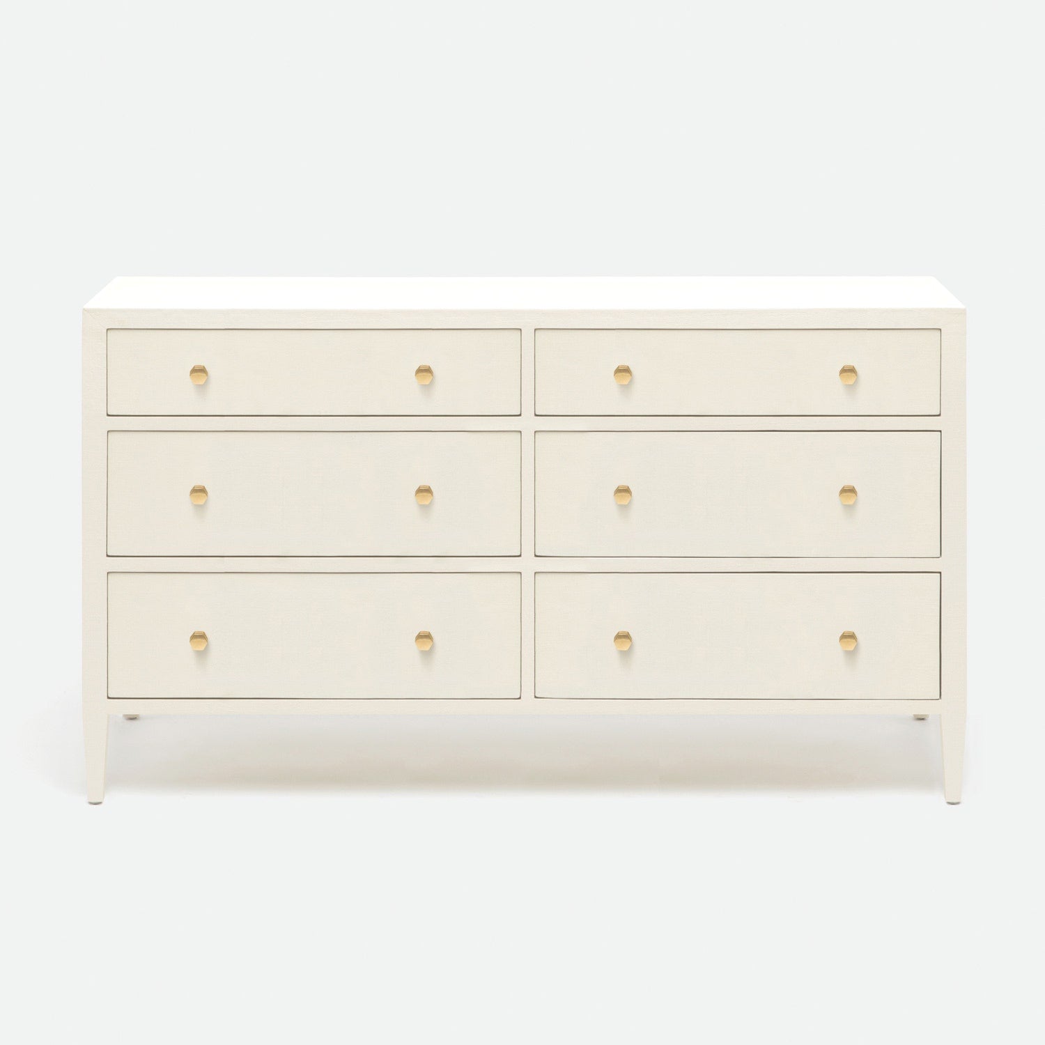 Made Goods Jarin 60" Dresser White Faux Belgian Linen CLAYTON GRAY HOME Made Goods Jarin 60" Dresser White Faux Belgian Linen CLAYTON GRAY HOME
