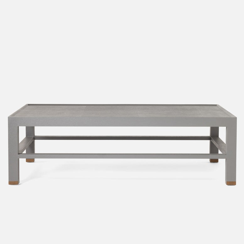 Jarin Coffee Table Graphite Faux Belgian Linen - multiple options