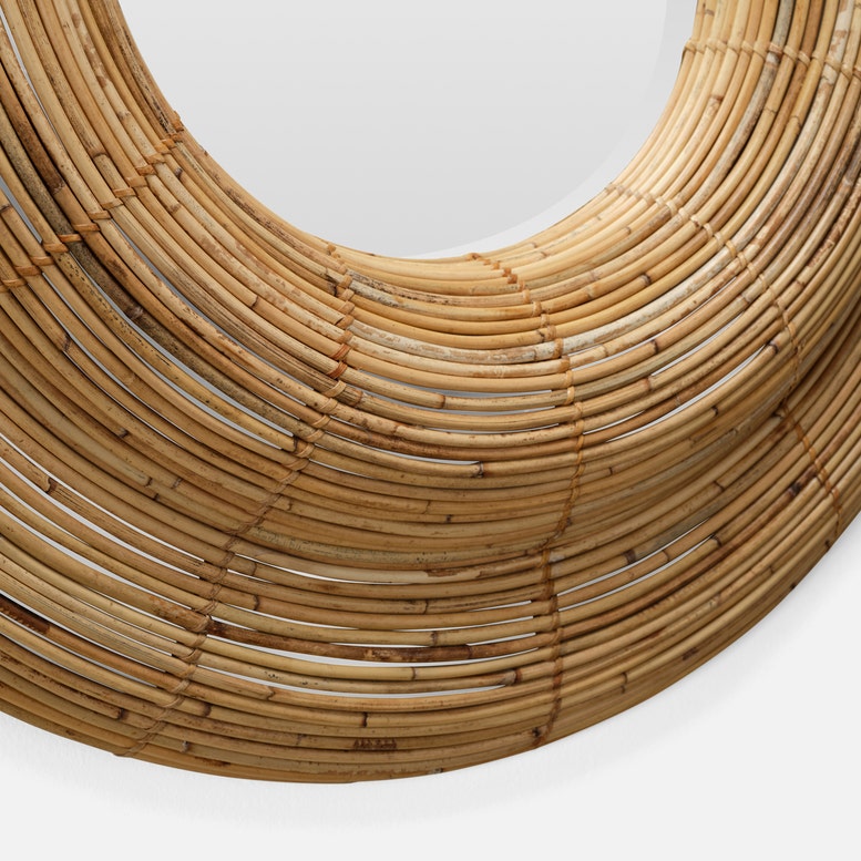 Lenni Mirror Natural Rattan