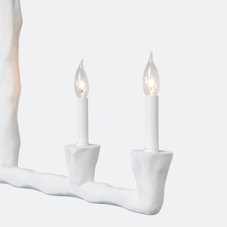 made goods maxwell pendant white gesso detail