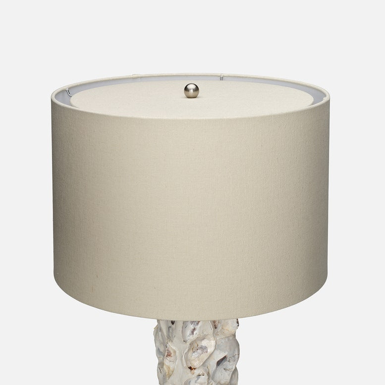 Raina Table Lamp White Mix Oyster Shell