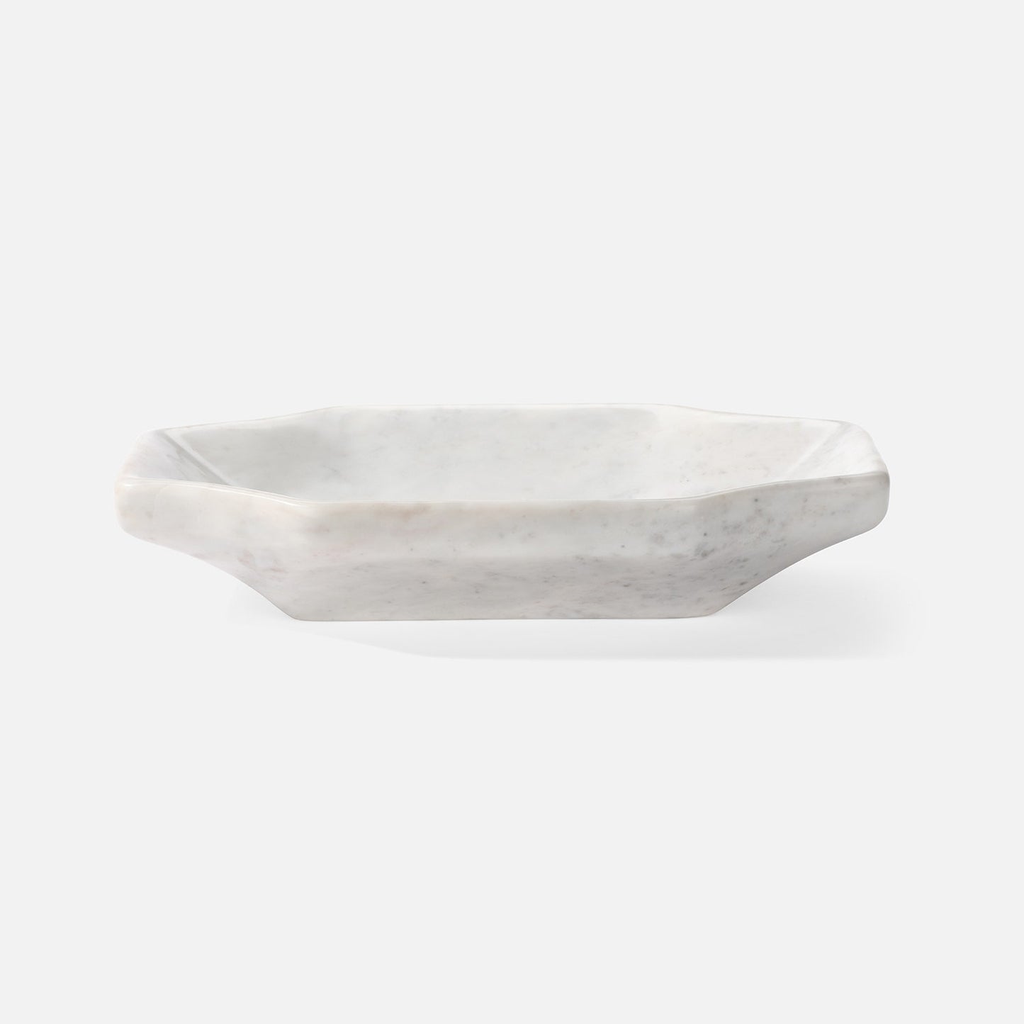 Marble-patterned ceramic bowl on a white background